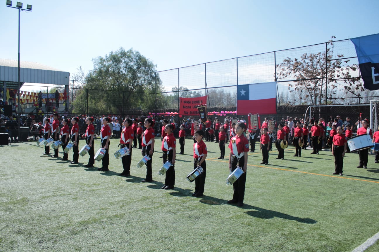 SAN ESTEBAN: Banda Escolar de la Escuela Libertad de San Esteban tuvo una destacada participación en Concurso desarrollado en Colina
