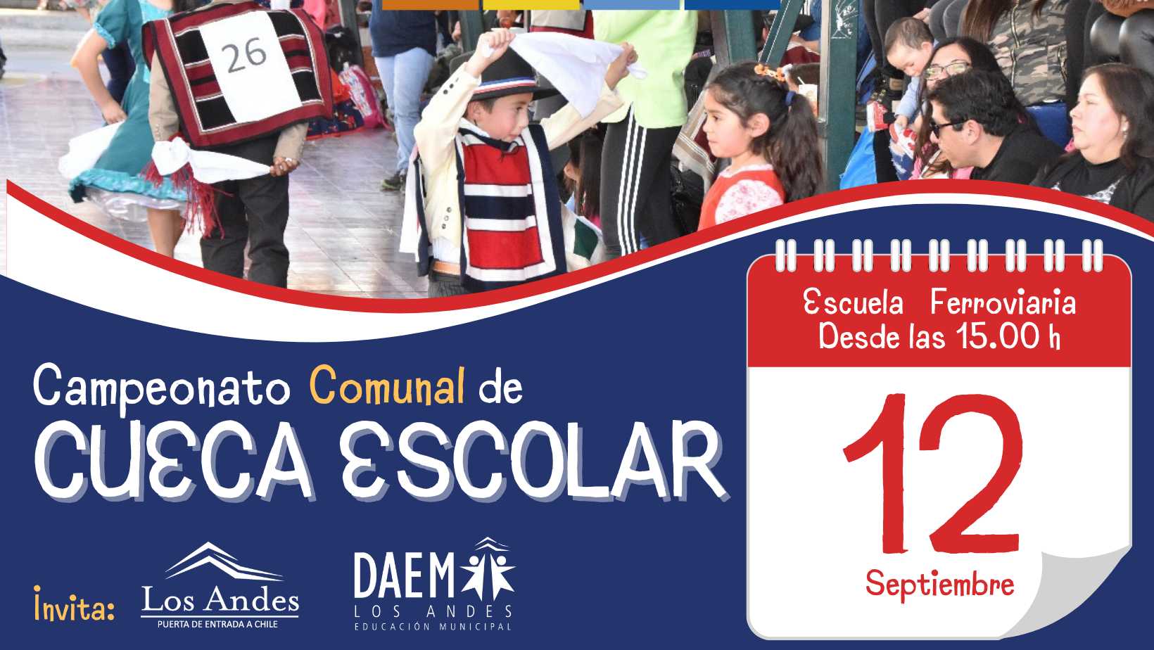 LOS ANDES: Educación Municipal de Los Andes Celebra el Mes de las Fiestas Patrias con Campeonato de Cueca y Galas Folclóricas