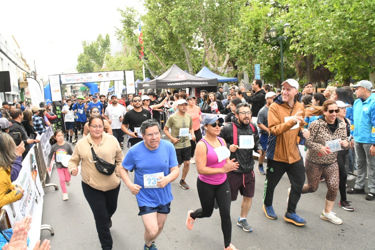 LOS ANDES: Cientos de personas corrieron por Los Andes en jornada promocionar de los Juegos Panamericanos 2023