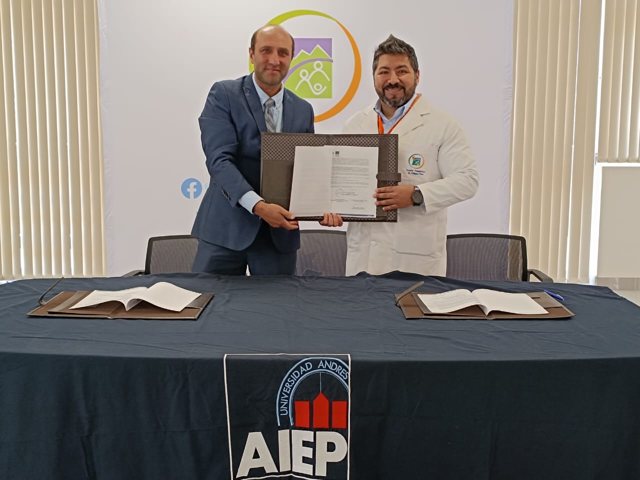 PUTAENDO: Hospital Psiquiátrico Dr. Philippe Pinel e Instituto Profesional AIEP firman convenio que facilitará la inclusión social de usuarios del establecimiento