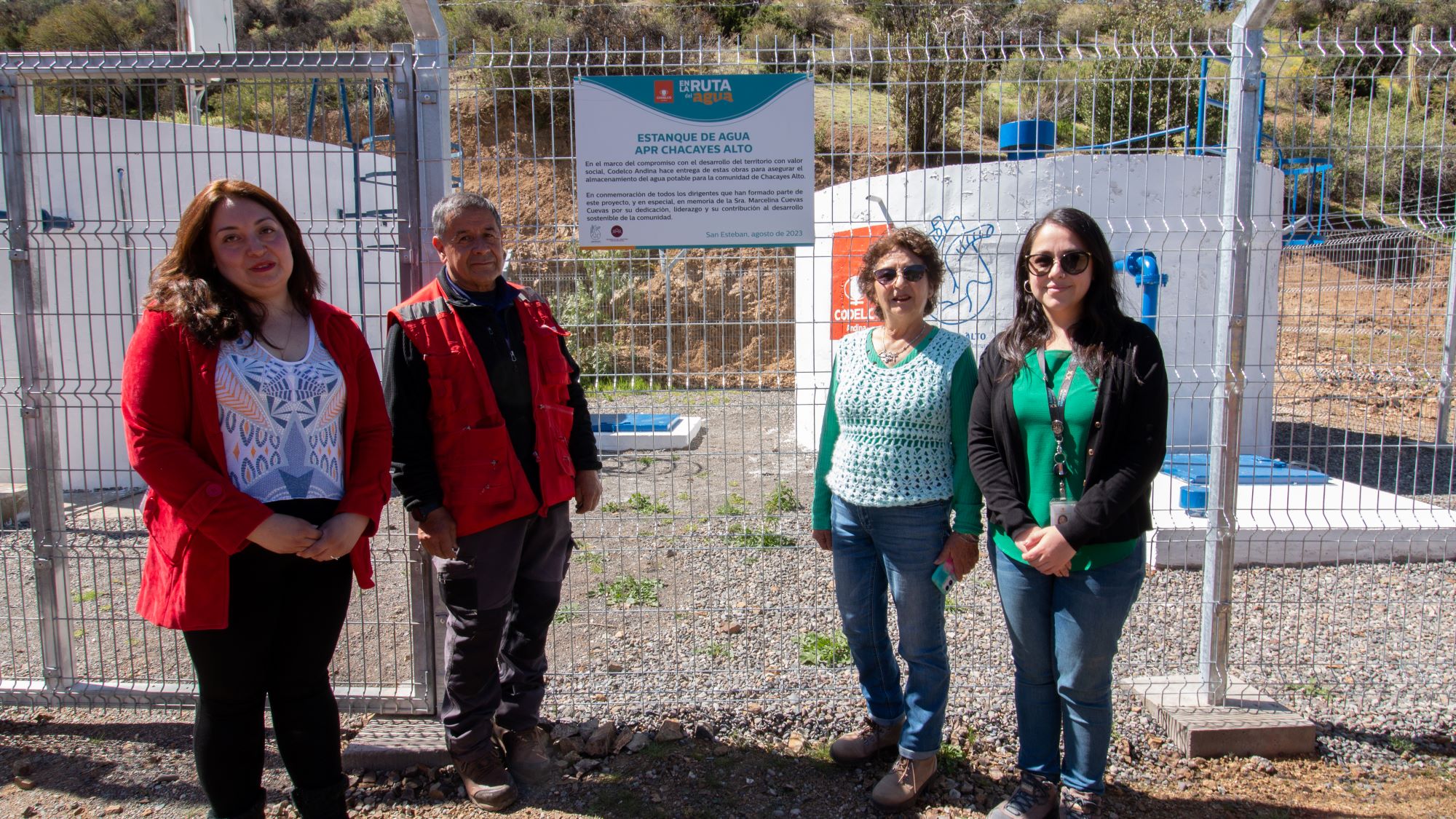 SAN ESTEBAN: Familias de Los Chacayes Alto mejoran su acceso al agua potable gracias a obras que impulsó Codelco Andina en el APR local