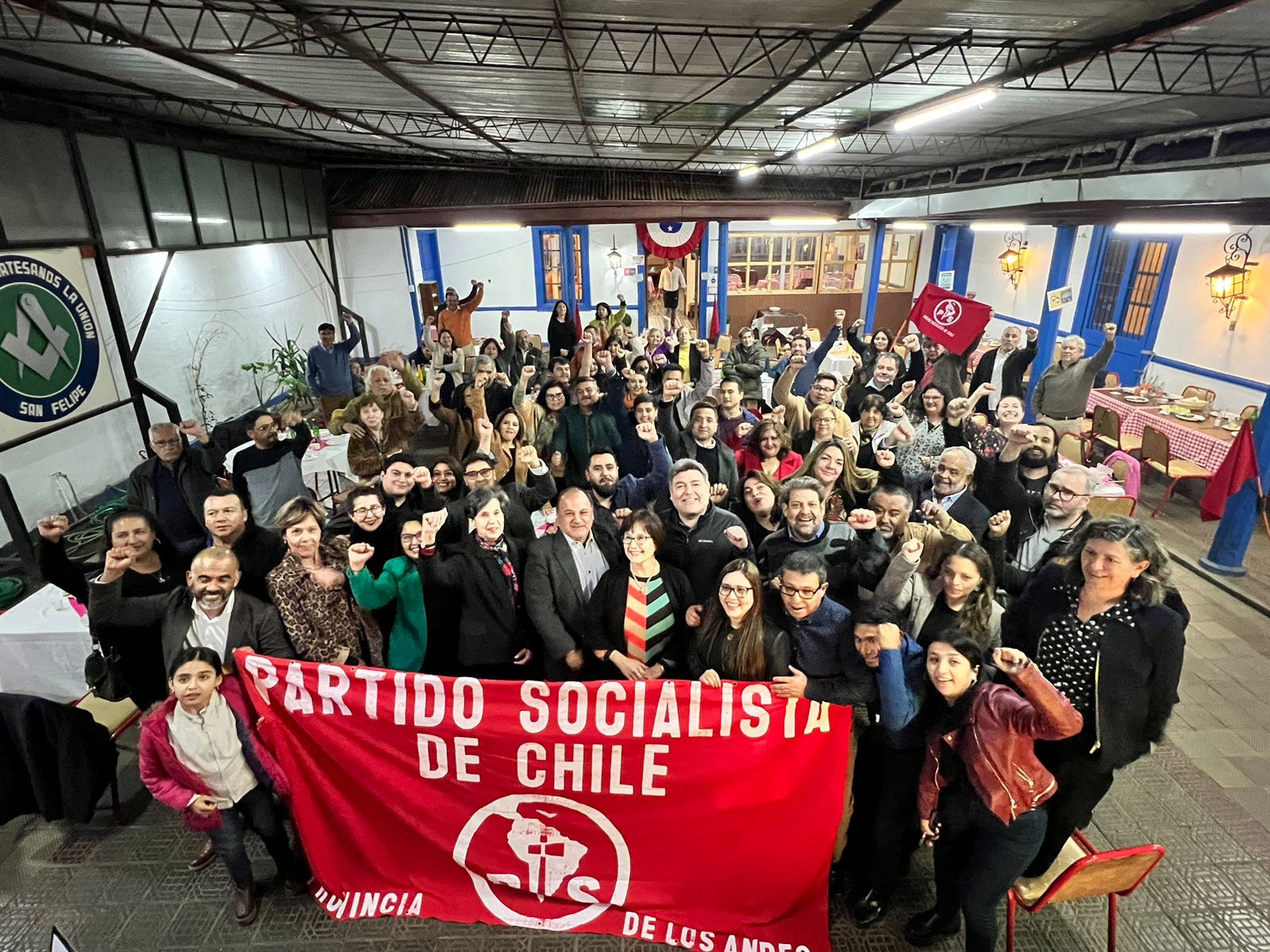 ACONCAGUA: Masivo apoyo del Partido Socialista a la labor de Cristian Aravena que por cuatro meses dirigió las delegaciones provinciales de Los Andes y San Felipe