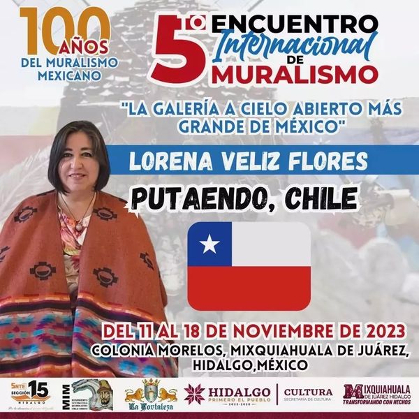 ACONCAGUA: Pintora Aconcagüina Representa a Chile en Encuentro Internacional que celebra los 100 años de Muralismo Mexicano