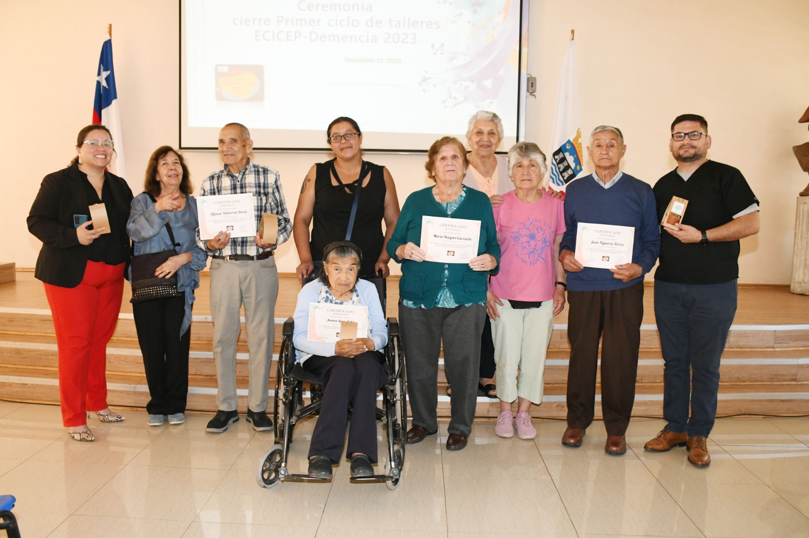 LOS ANDES: Positivas experiencias en el primer ciclo de talleres para usuarios con diagnóstico de demencia de Cesfam Centenario