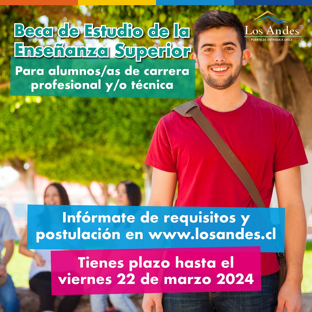 LOS ANDES: Municipalidad de Los Andes abre convocatoria para Becas de Educación Superior y Transporte Rural