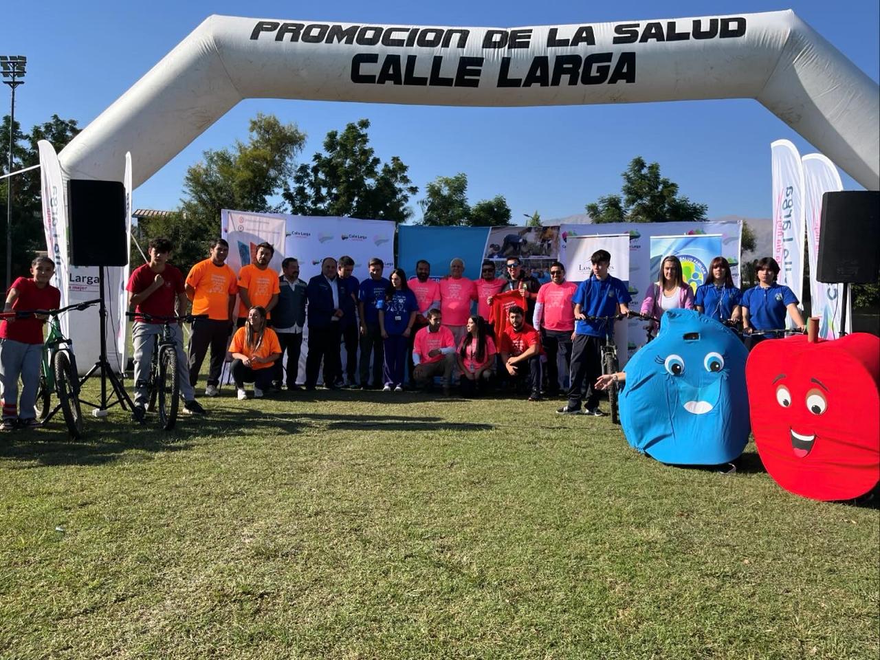 CALLE LARGA: Municipios de la Provincia de Los Andes lanzaron oficialmente la Cicletada Familiar Provincial “Sin Límites” en Calle Larga