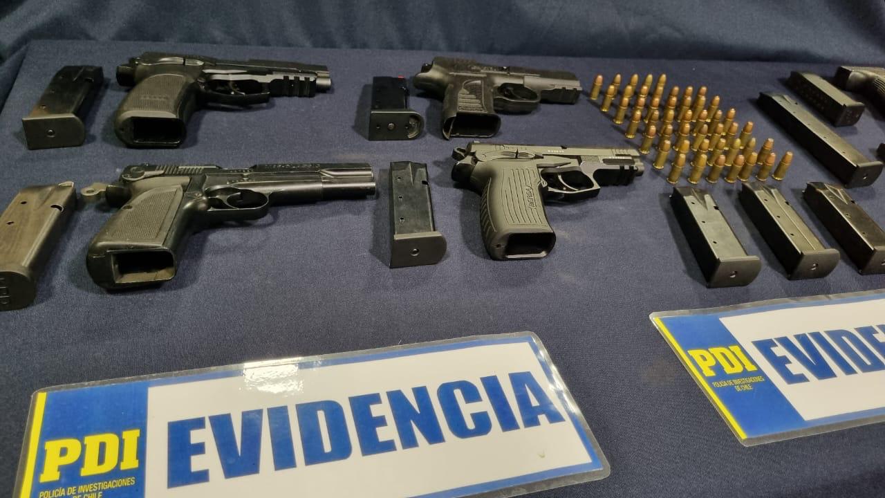 LOS ANDES: PDI Los Andes desbarata organización criminal transnacional dedicada al tráfico de armas