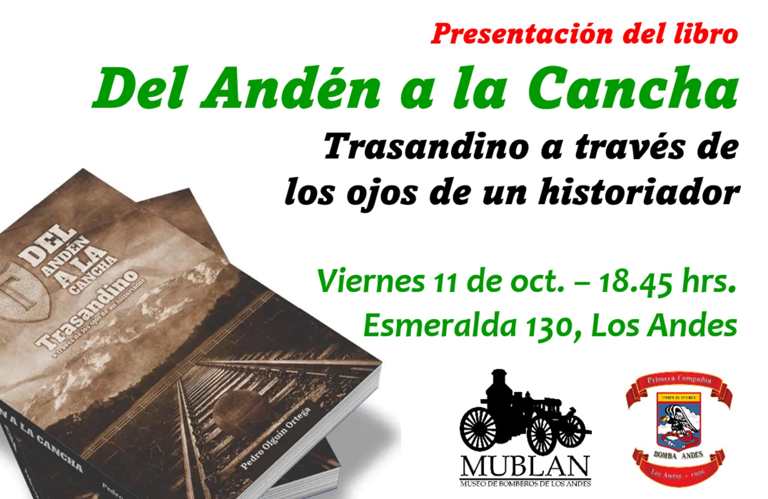 <b>LOS ANDES: </b>Libro sobre la historia del Club Deportivo Trasandino se presenta en la Noche de los Museos