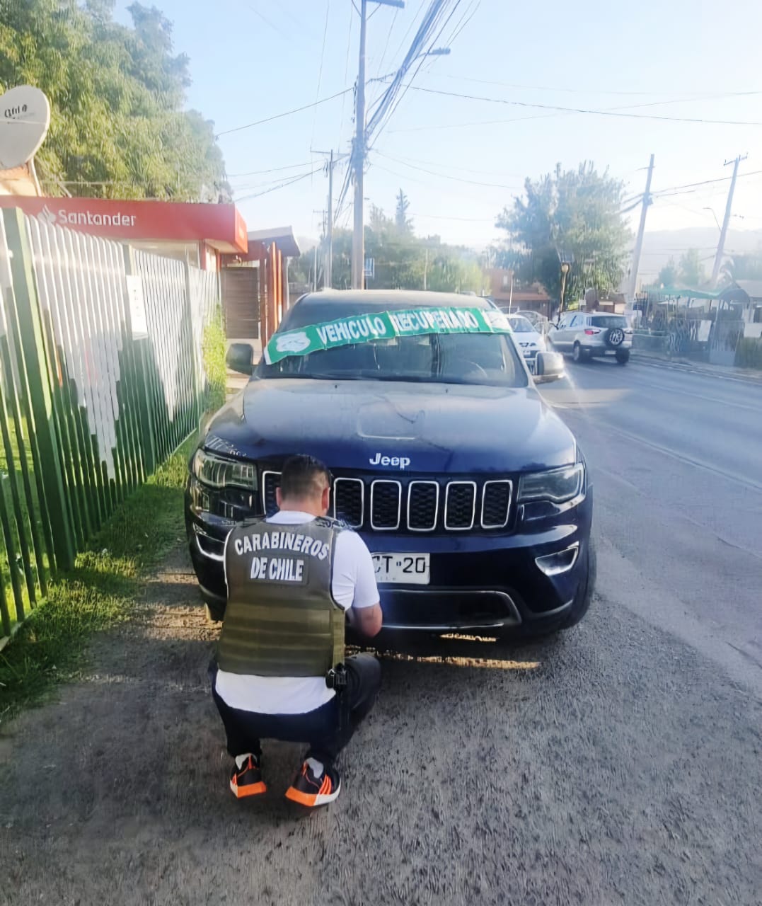 RINCONADA: Carabineros recupera vehículo sustraído en Quillota tras una violenta encerrona