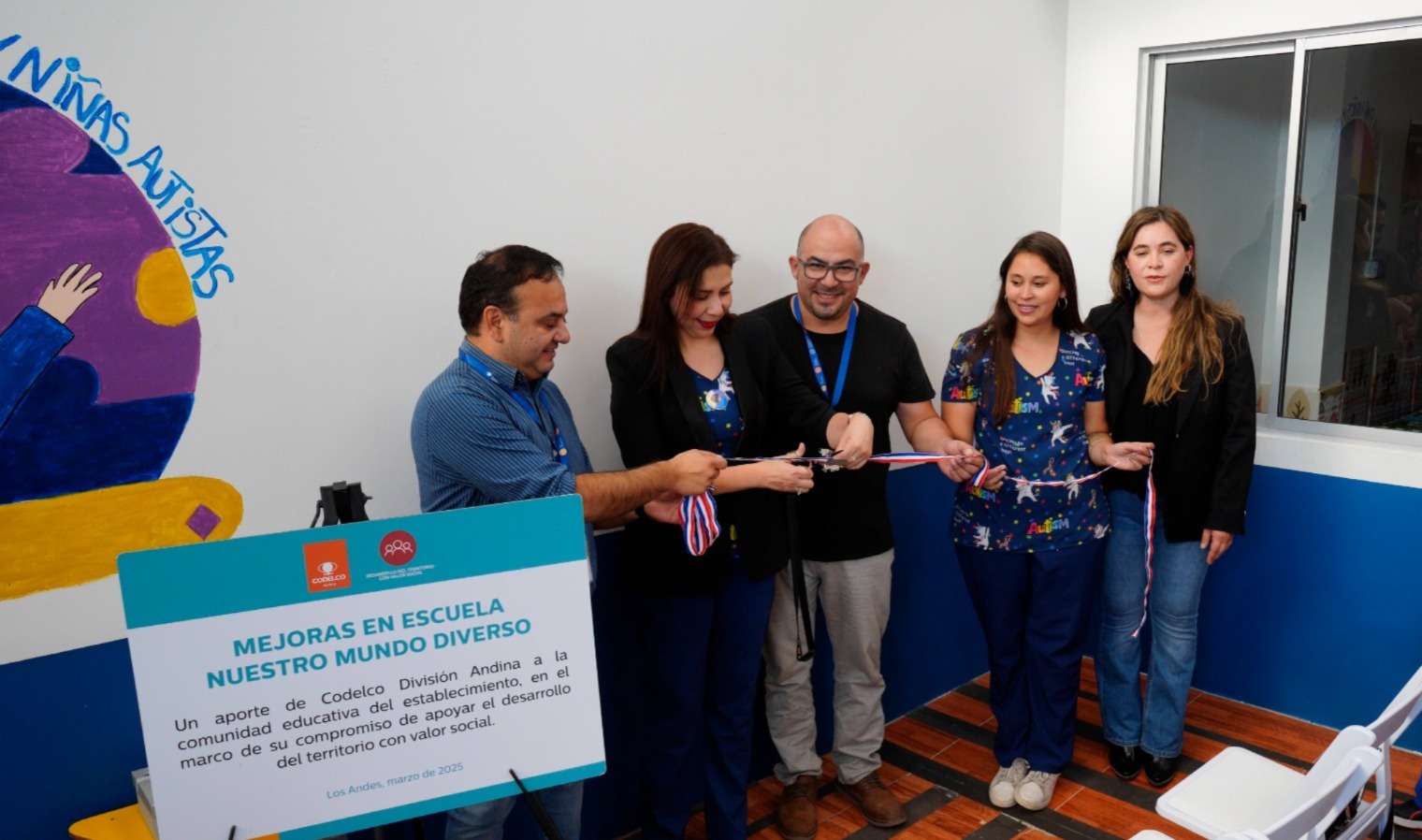 LOS ANDES: Codelco Andina impulsa mejoras en la escuela Nuestro Mundo Diverso para fortalecer la inclusión educativa