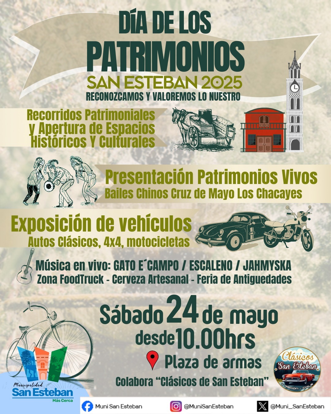 SAN ESTEBAN: Municipio de San Esteban celebrará el día de los patrimonios con completo programa de actividades