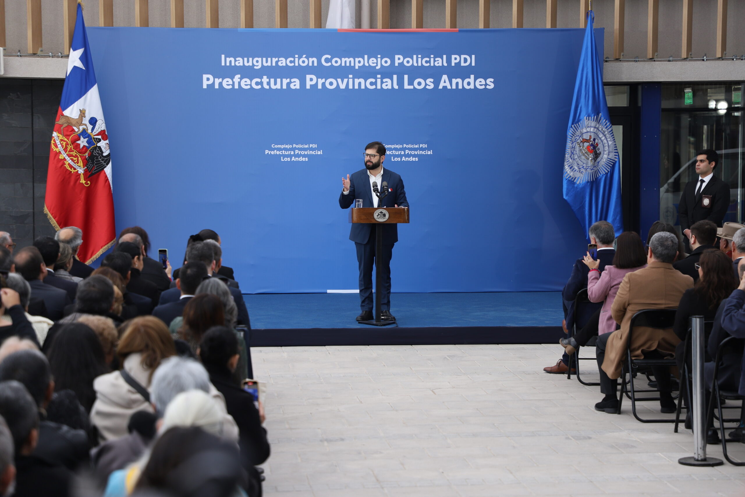 LOS ANDES: Entregan nueva prefectura de la PDI en Los Andes cuyo financiamiento corresponde a más de un 80% por parte del Gobierno Regional de Valparaíso