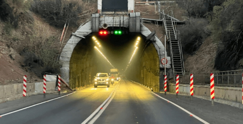 RINCONADA: Desde este martes: Túnel Chacabuco cerrará durante las madrugadas por trabajos de conservación