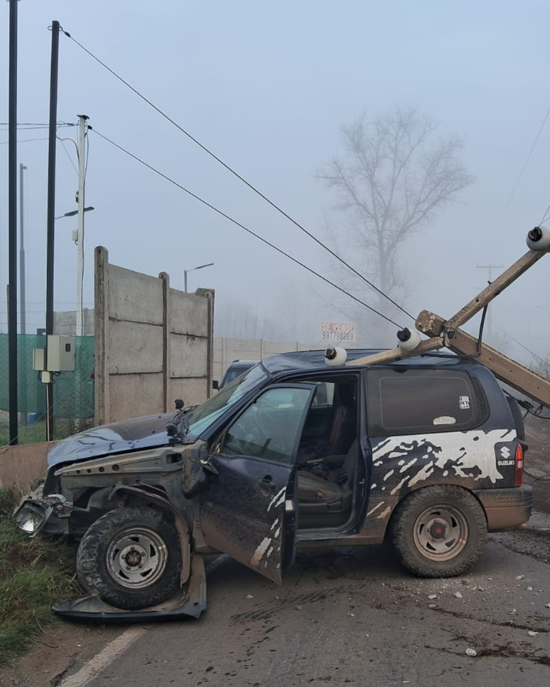 SANTA MARÍA: Violento accidente en sector Chorrillos deja dos lesionados