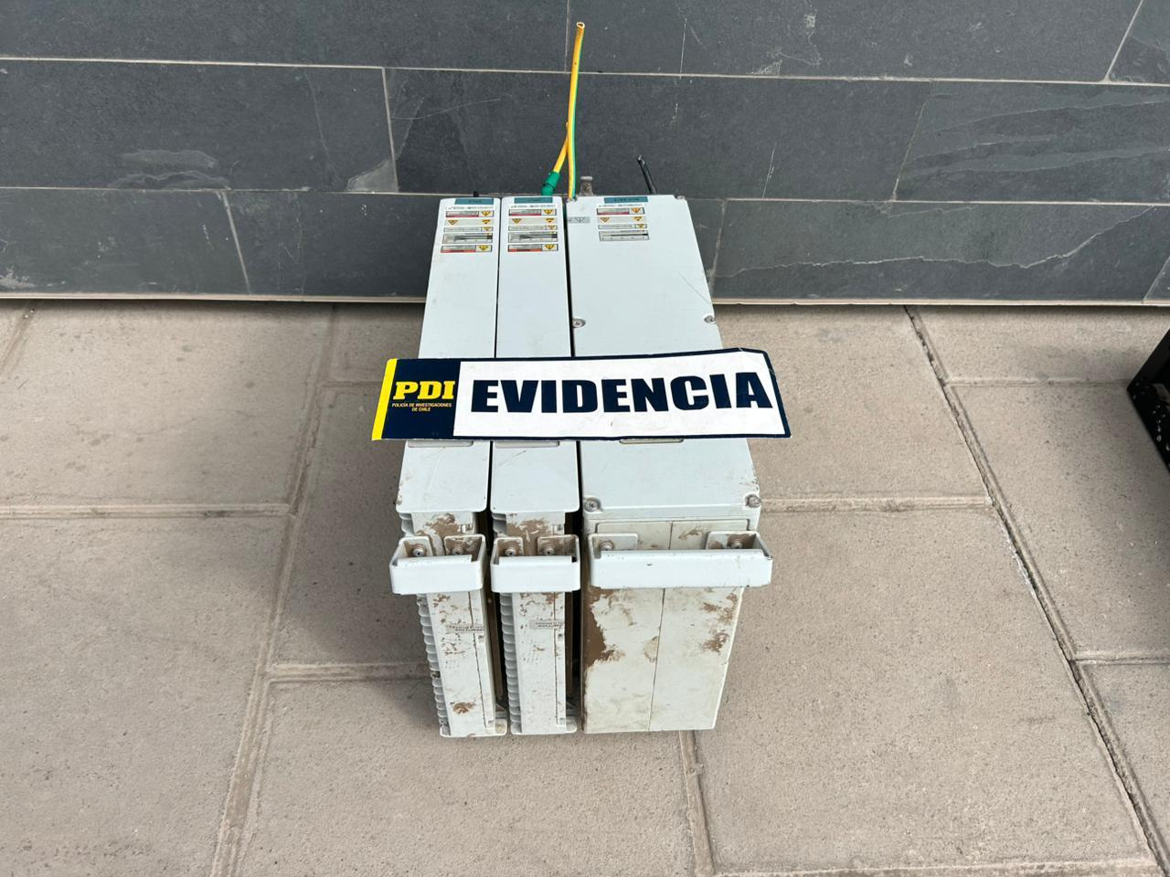 SAN FELIPE: Recuperan en la toma Yevide baterías robadas desde antenas de telecomunicación: tres detenidos