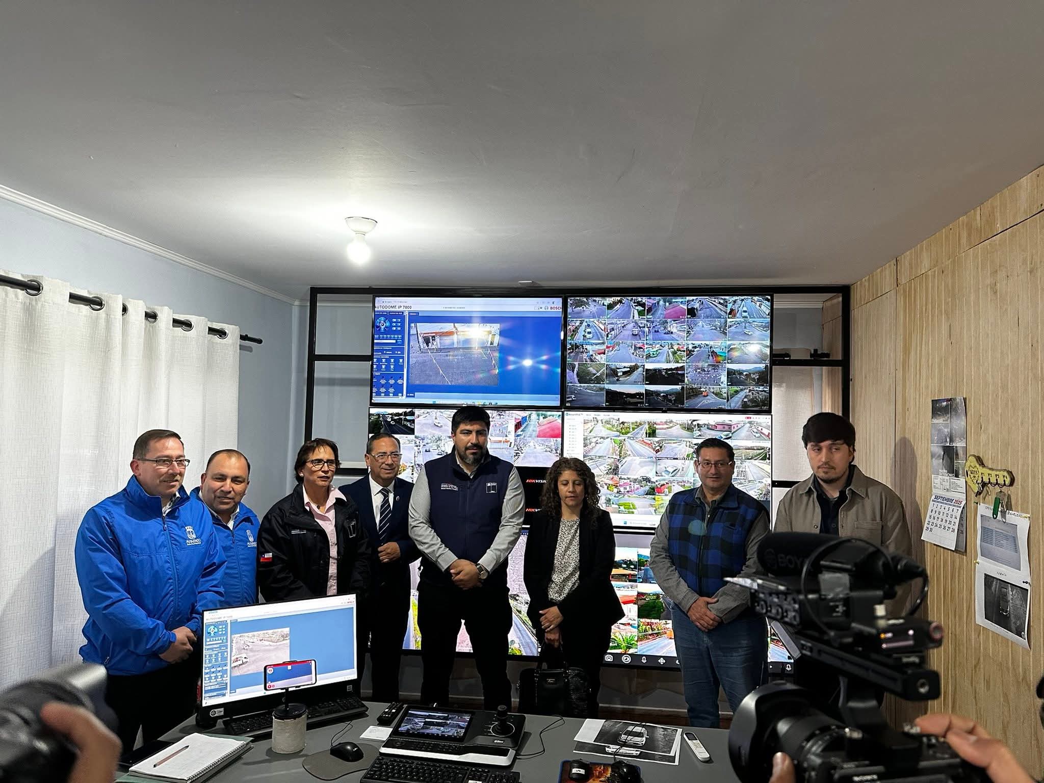PUTAENDO: Inauguran pórtico lector de patentes y nueva Central de Televigilancia en la comuna