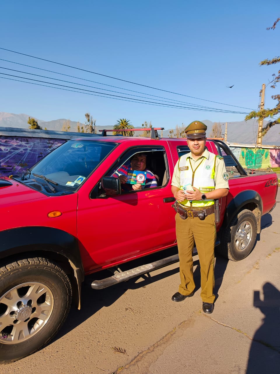 SAN FELIPE: Carabineros refuerza campaña “Respeta los límites de velocidad” en San Felipe