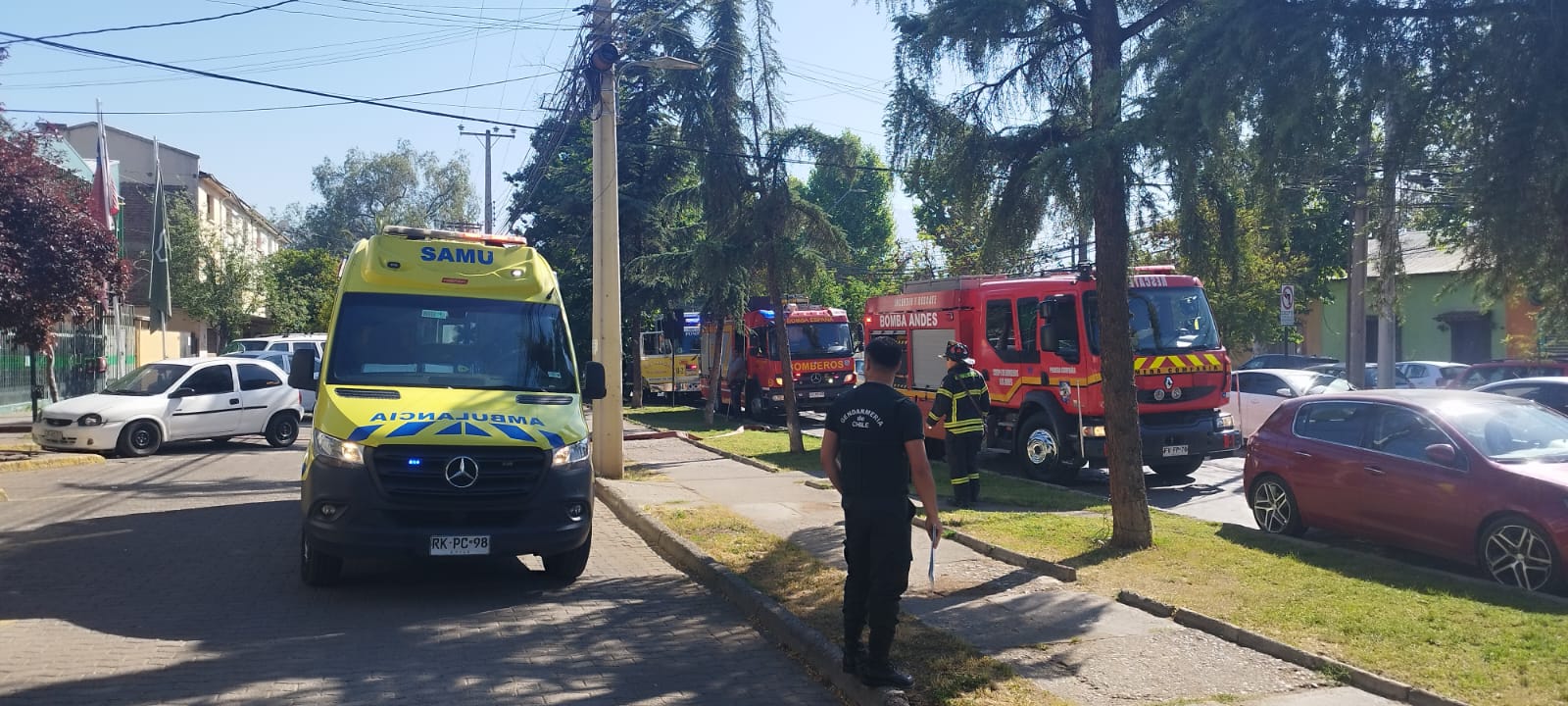 ACONCAGUA: Gendarmería ejecuta simulacros de incendio en las cárceles de San Felipe y Los Andes