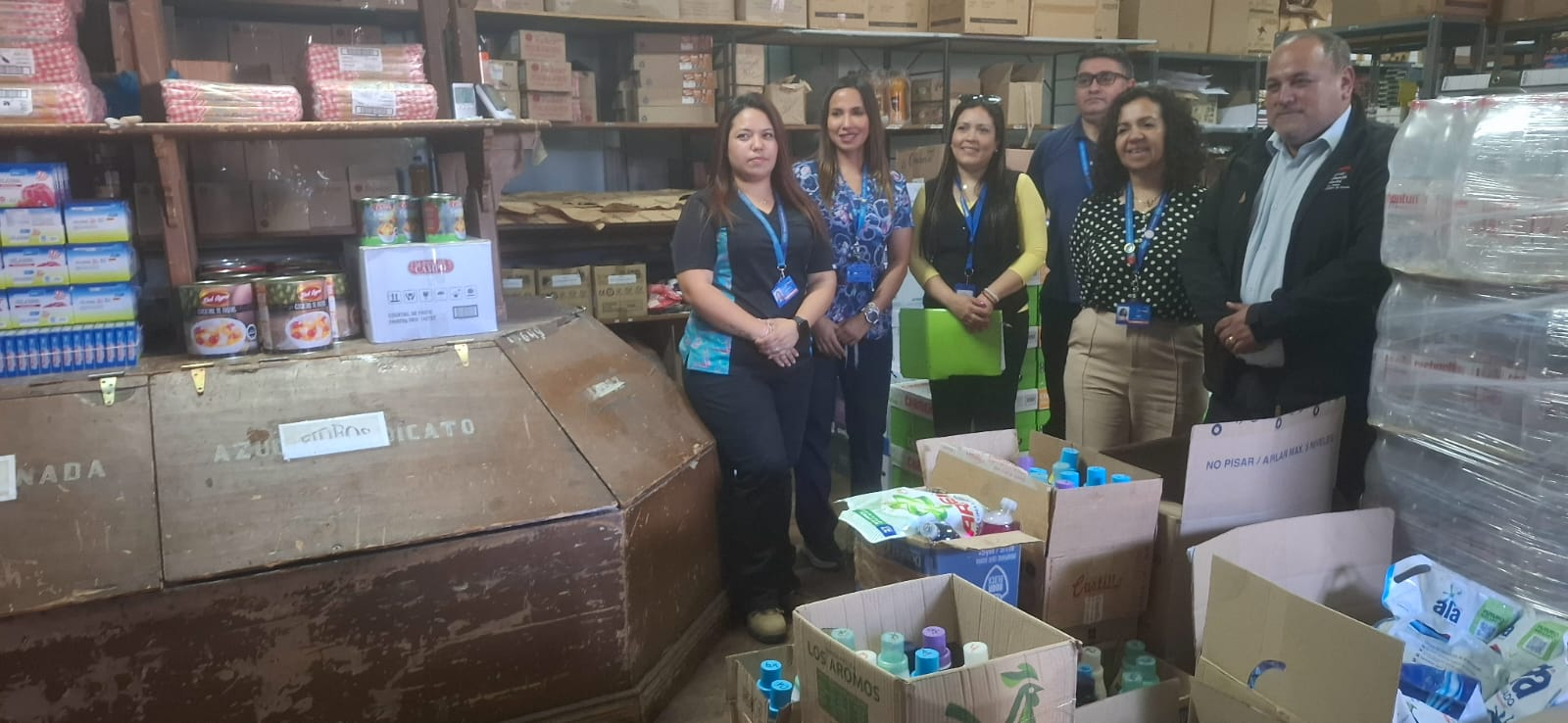 LOS ANDES: DPP entrega artículos de aseo al Hospital San Juan de Dios de Los Andes
