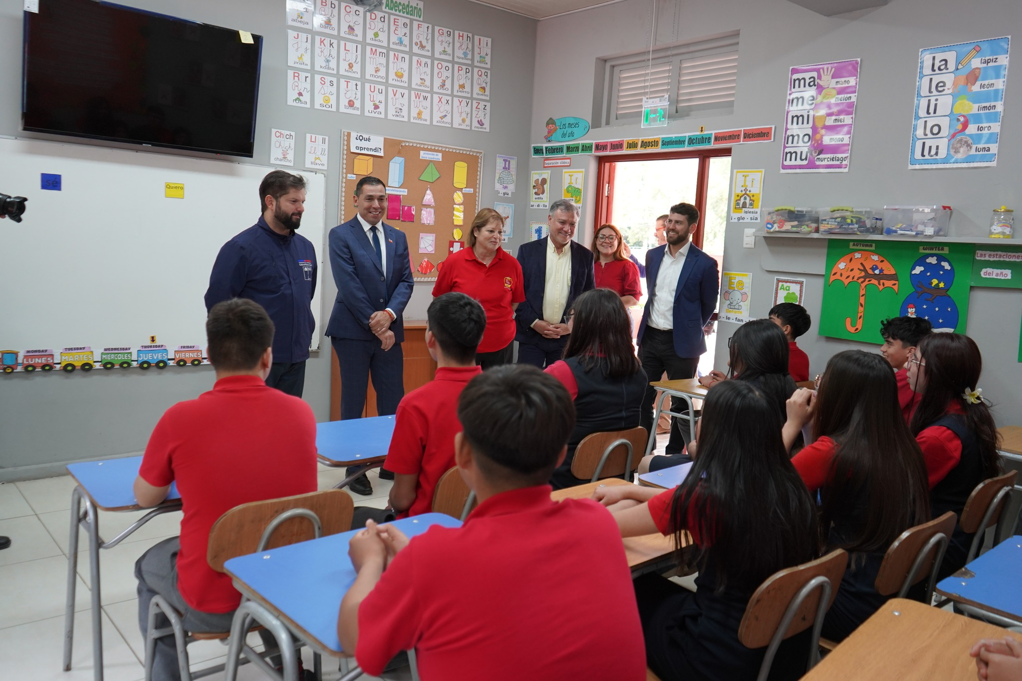 PANQUEHUE. Presidente Boric inauguró obras de conservación en la Escuela Ema Lobos Reyes de Panquehue