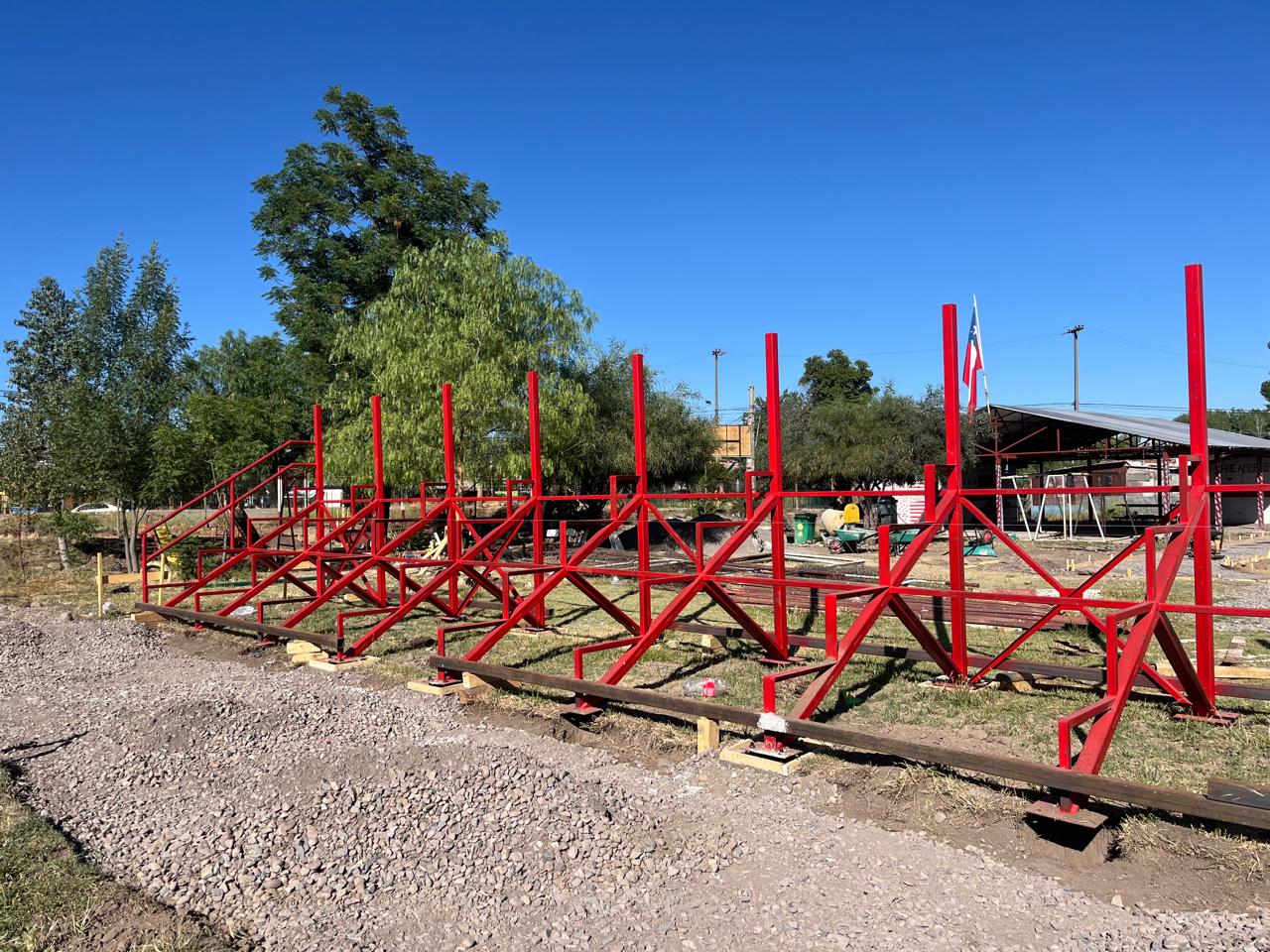 LOS ANDES: Importante avance en el mejoramiento de la cancha del Club Deportivo Atlético O’Higgins