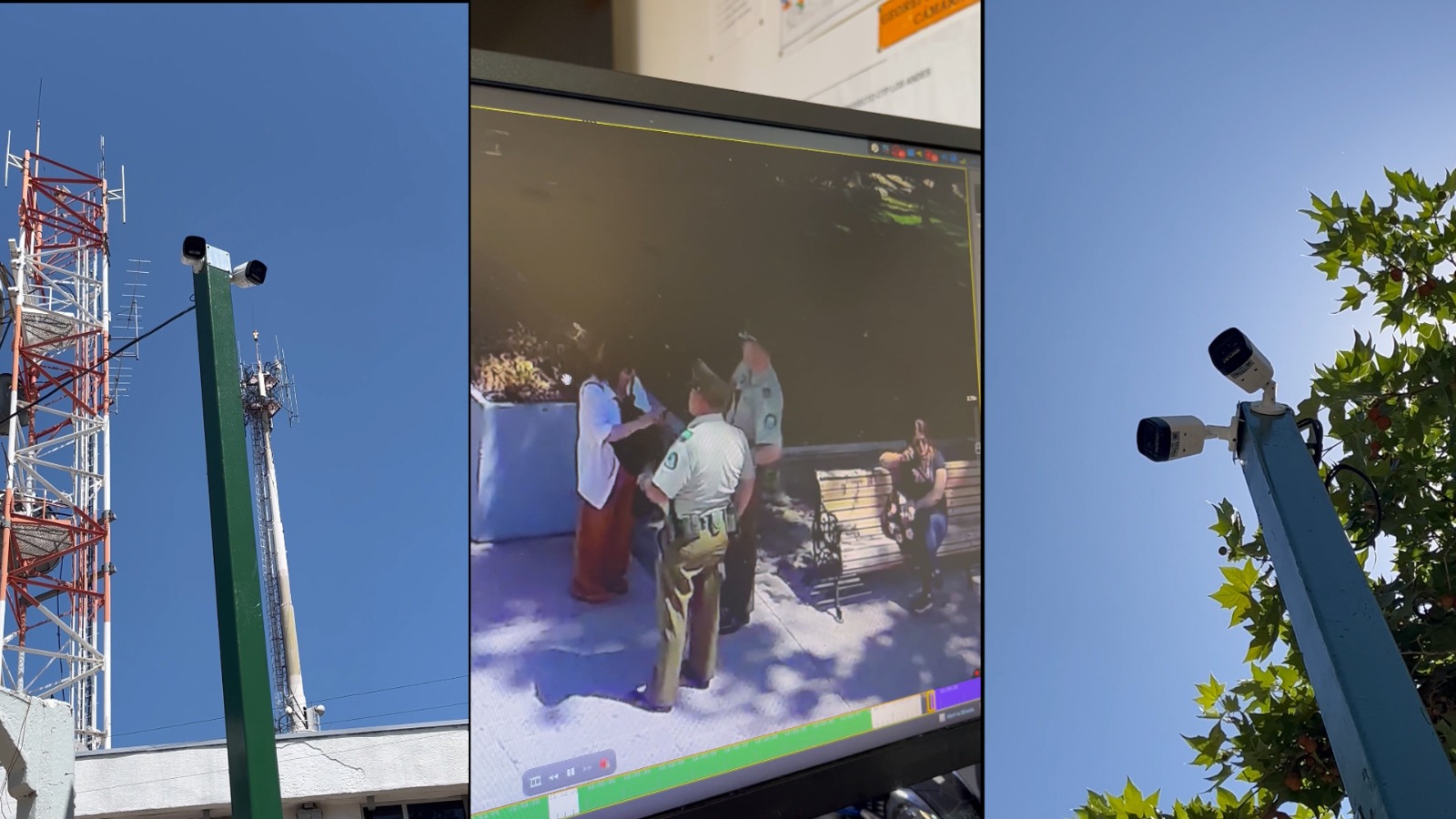 LOS ANDES: 12 nuevas cámaras de televigilancia resguardan el principal espacio público de la comuna de Los Andes