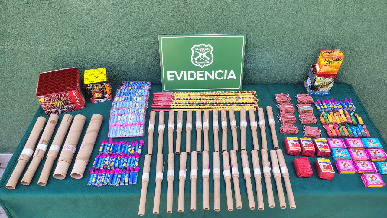 SAN FELIPE: Detienen a sujeto por venta de fuegos artificiales en feria de San Felipe: tenía orden de detención vigente