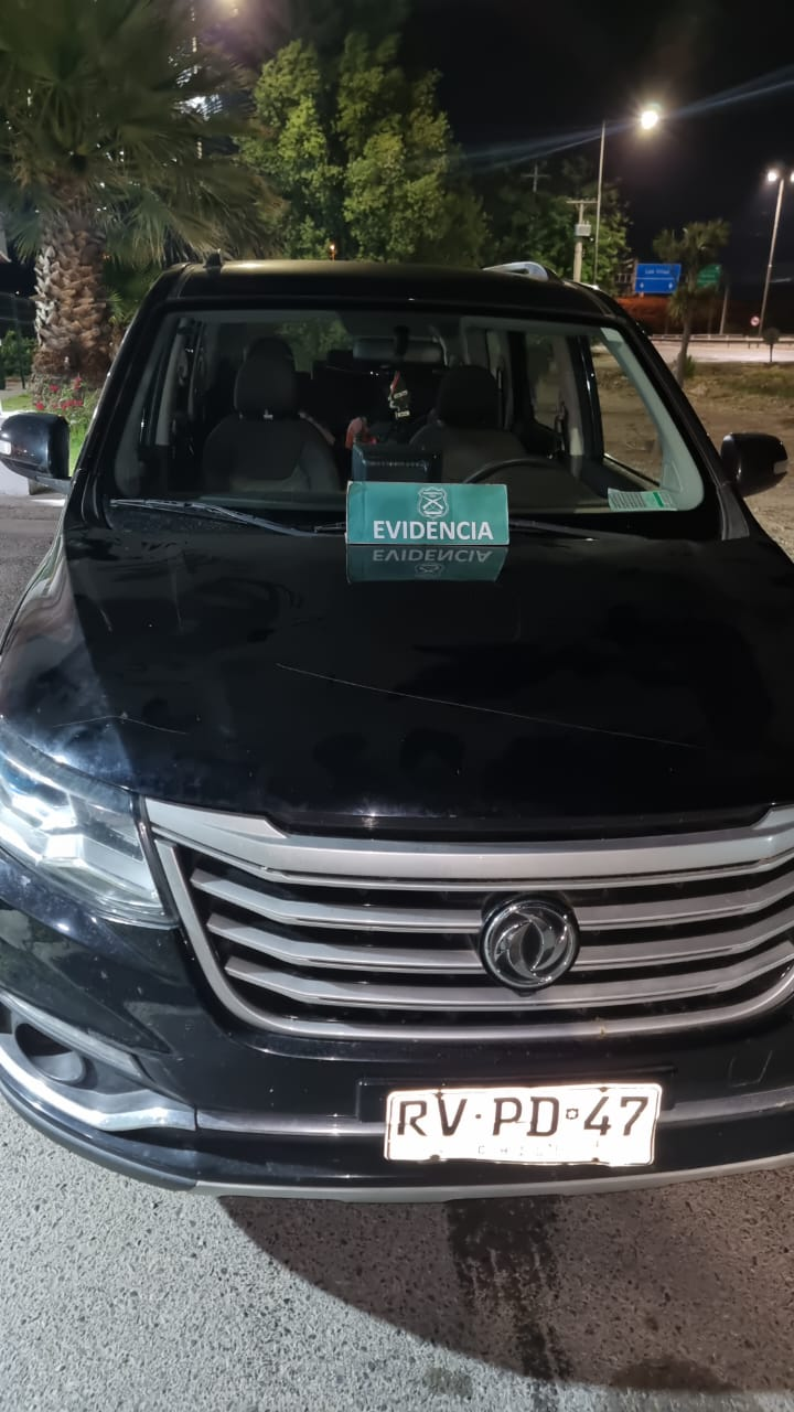 SAN FELIPE: Cuatro detenidos tras control vehicular: sujetos portaban diversos elementos para la comisión de delitos