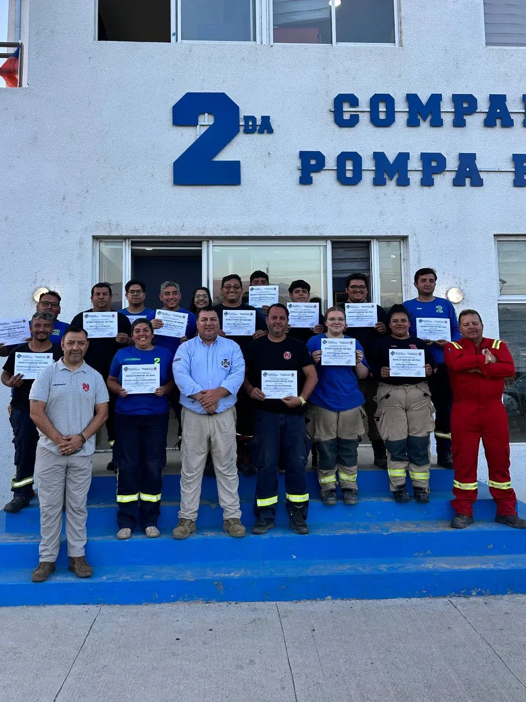 LOS ANDES: Integrantes de la Segunda Compañía Pompa Roma aprobaron cursos HazMat