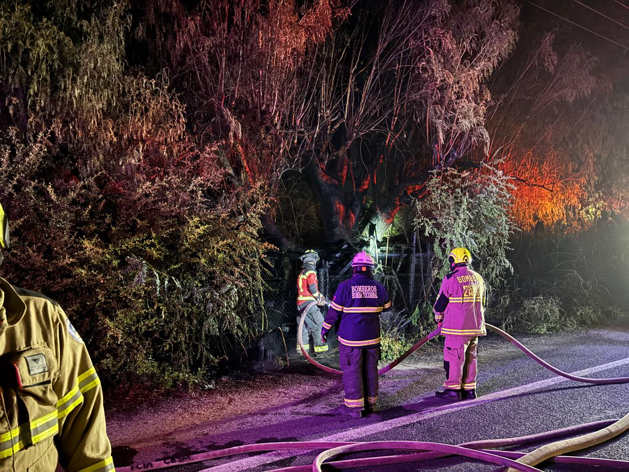 SANTA MARÍA: Santa María en alerta por presunto pirómano serial: incendios se repiten de madrugada y a corta distancia