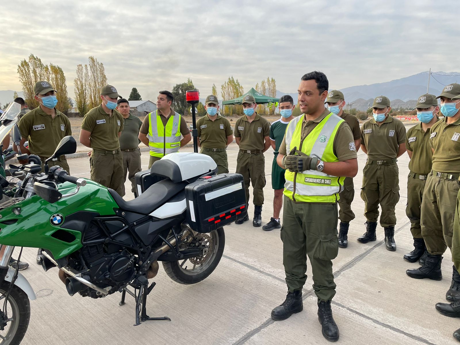 LOS ANDES: Carabineros en formación del grupo Los Andes participaron en actividad sobre conducción de vehículos policiales 1 LOS ANDES: Carabineros en formación del grupo Los Andes participaron en actividad sobre conducción de vehículos policiales