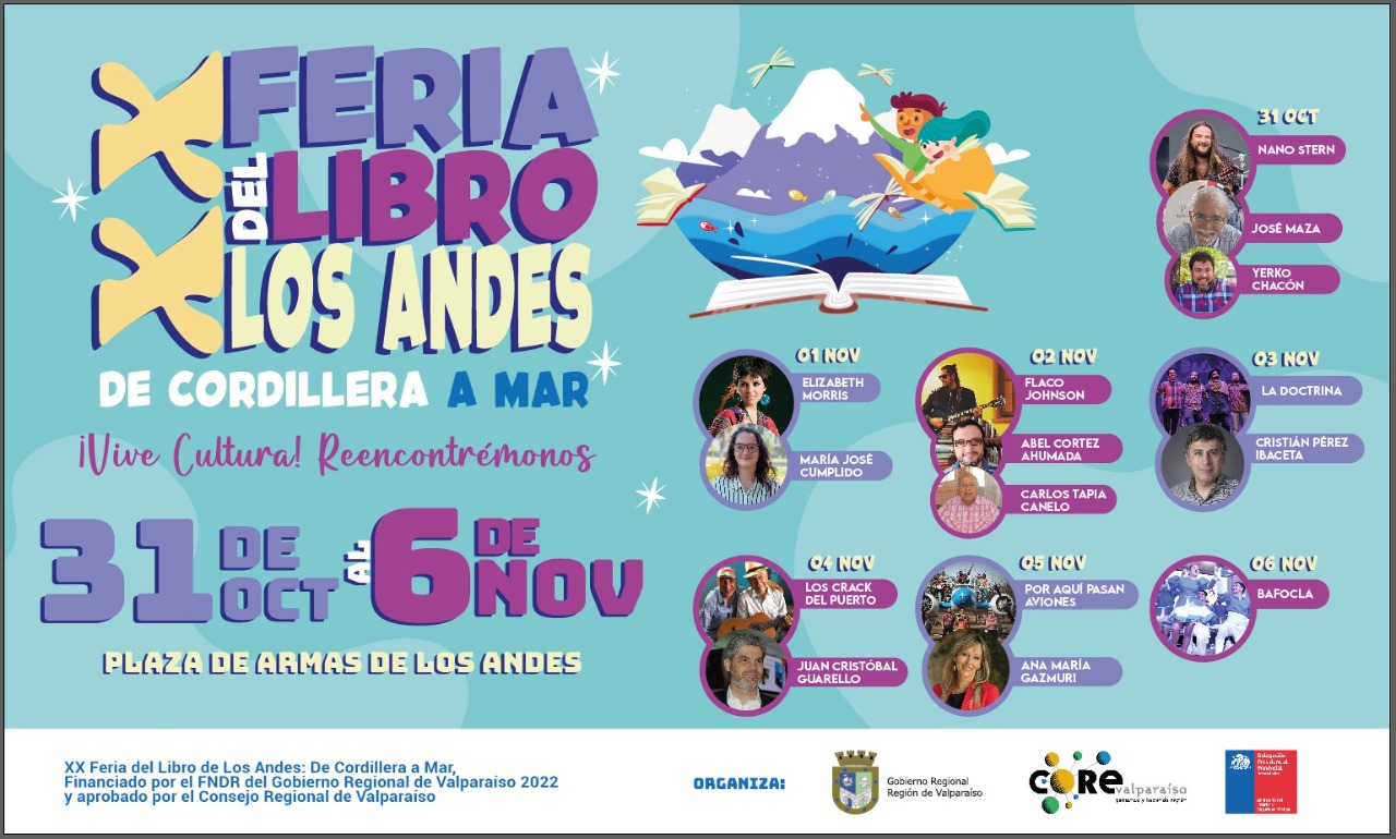 LOS ANDES: Se lanza oficialmente la Feria del Libro 2022 con una variada parrilla programática 1 LOS ANDES: Se lanza oficialmente la Feria del Libro 2022 con una variada parrilla programática