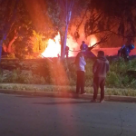LLAY LLAY: Vivienda improvisada quedó completamente destruida tras incendio registrado en Llay Llay durante la madrugada del domingo