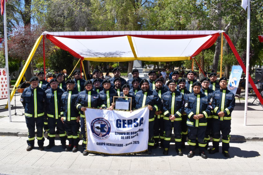 LOS ANDES: Cuerpo de Bomberos de Los Andes obtiene acreditación nacional de su Grupo GERSA: un logro forjado en la historia y el sacrificio
