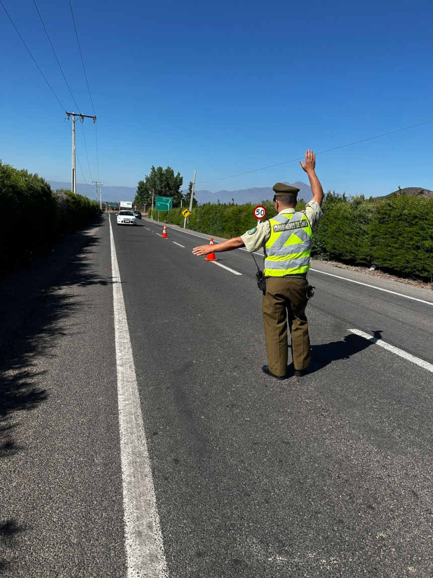 SANTA MARÍA: Carabineros refuerza controles en el segundo día de la Fiesta de Santa Filomena