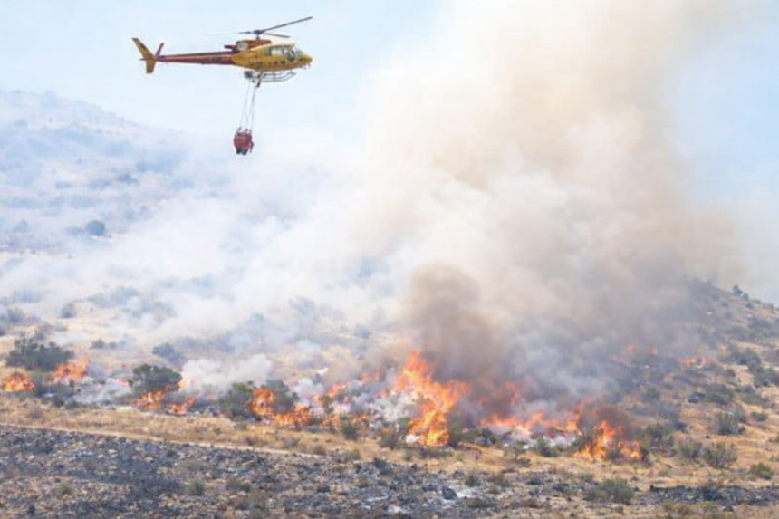 RINCONADA: Segunda alarma por incendio forestal en cerro el barón de Rinconada