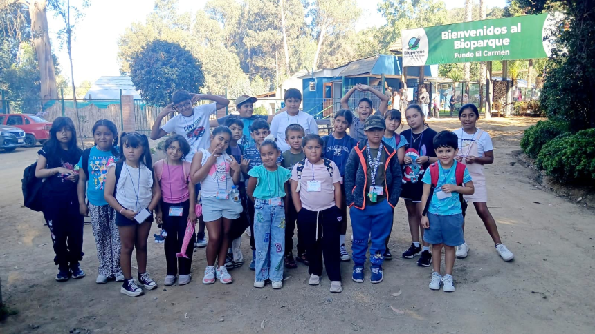 PANQUEHUE: Niños y niñas del programa 4 a 7 de Panquehue vivieron jornada educativa en bioparque de la Región de Valparaíso