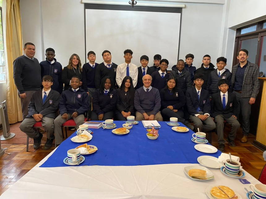 SAN FELIPE: Escuela Industrial da la bienvenida a estudiantes internacionales con desayuno de integración