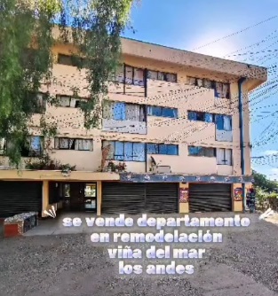 LOS ANDES: Se vende departamento en tercer piso a tan solo 5 minutos del centroRemodelación viña del mar los andescercano a colegios y supermercados