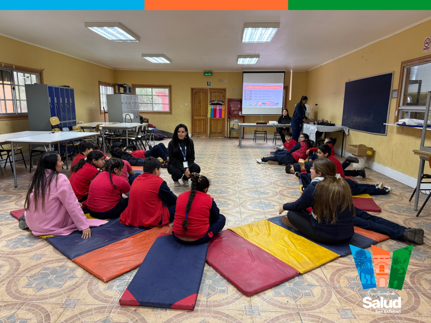 SAN ESTEBAN: Refuerzan salud mental escolar con taller de gestión emocional en Escuela El Corazón.
