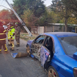 PUTAENDO: Violento accidente en Putaendo: vehículo impactó poste y dejó sin energía eléctrica al sector Las Coimas