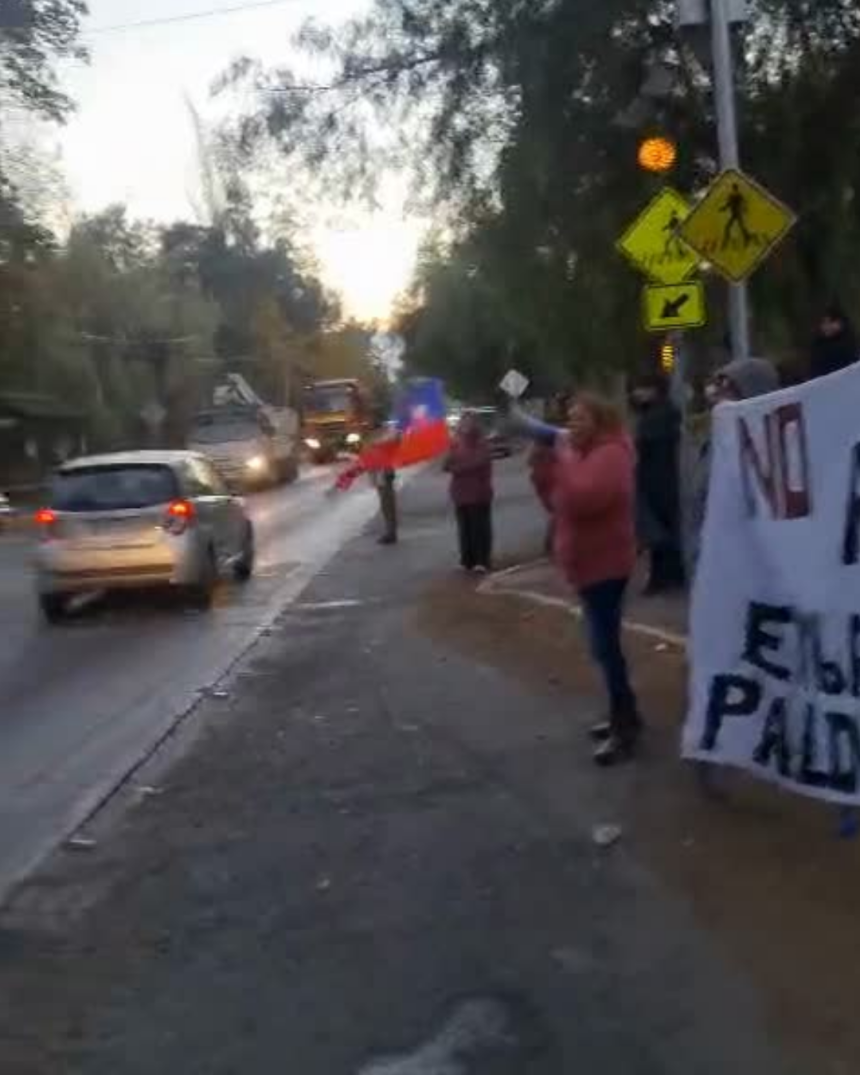 PANQUEHUE: [VIDEO] Vecinos protestaron contra eventual construcción de embalse en sector Palomar Interior