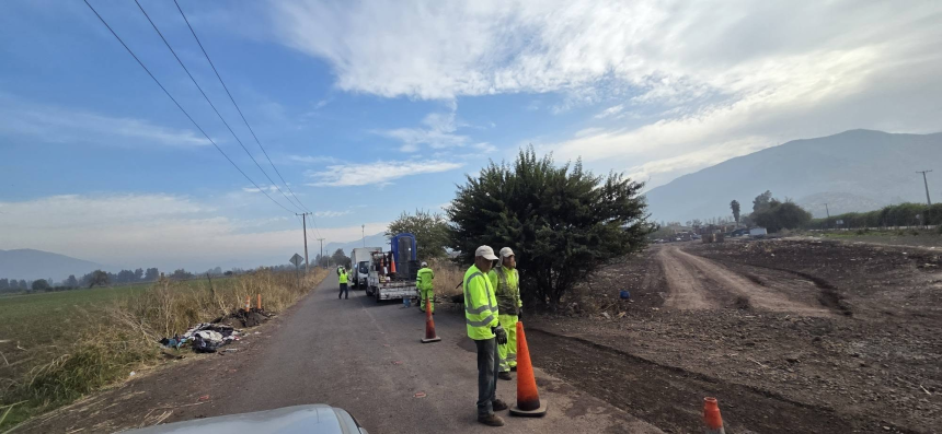 LLAY LLAY: Trabajos de reparación mantienen faenas activas en Ruta E-412