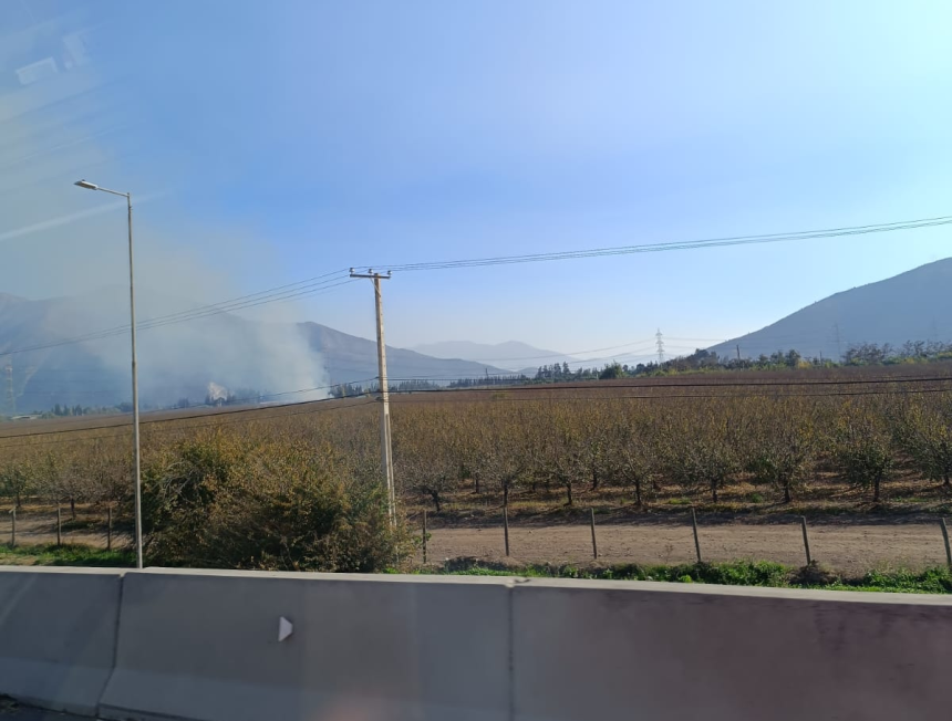 LLAY LLAY: Se reporta incendio de pastizales en sector La Estancilla