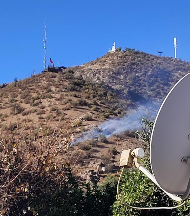 LOS ANDES: Nuevo incendio en Cerro de La Virgen aumenta temor por focos presuntamente intencionales