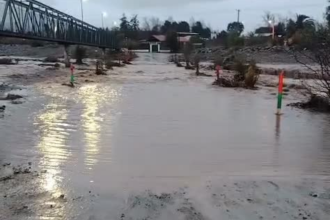 SAN FELIPE: [VIDEO] Badén de Bellavista permanece inhabilitado por aumento del caudal
