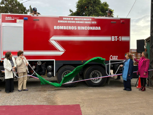 RINCONADA: Bomberos de Rinconada recibe oficialmente nuevo camión aljibe de gran caudal para fortalecer respuesta ante emergencias