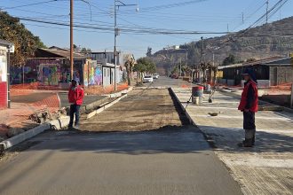 LLAY LLAY: Llay Llay renueva transitada intersección con recursos obtenidos por buena gestión municipal