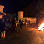 LOS ANDES: Vecinos del sector Santa Rosa también levantan barricada por prolongado corte de energía eléctrica