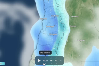 ACONCAGUA: Así se proyectan las lluvias para las próximas horas en el Valle de Aconcagua